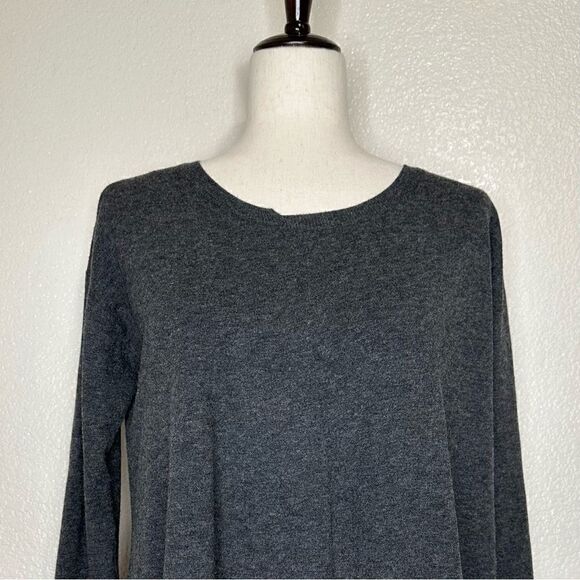 Kuho Wool Blend Gray Long Sleeves Sweater - Picture 2 of 10